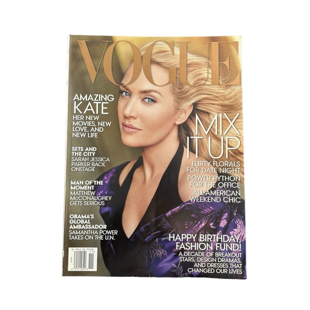 Vogue Magazine November 2013 Kate Winslet Cover Iconic Designer Fashion Ephemera